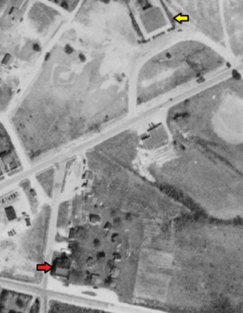 USDA Aerial Image 1949 Bates Cabins