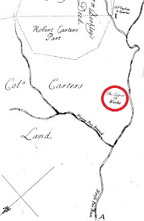 Copper Mine Shown on Plat