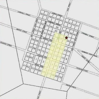 Approximate Loudoun County Prison Bounds in 1765