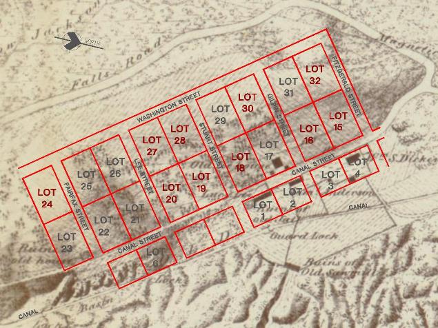 Conceptual Plat of the Town of Matildaville, Virginia