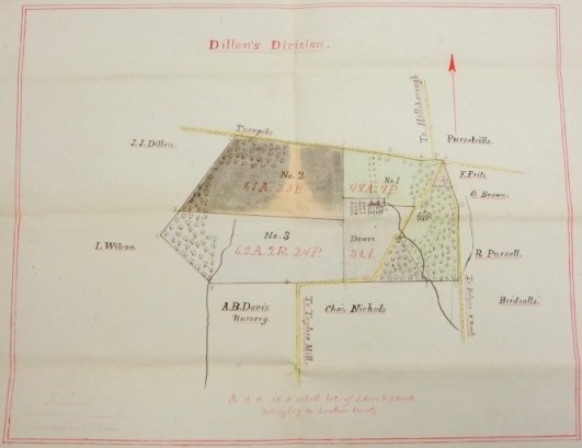 Dillon's Division Survey Plat