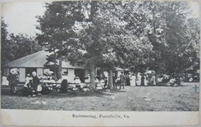 Purcellville Bush Meeting Auditorium Postcard